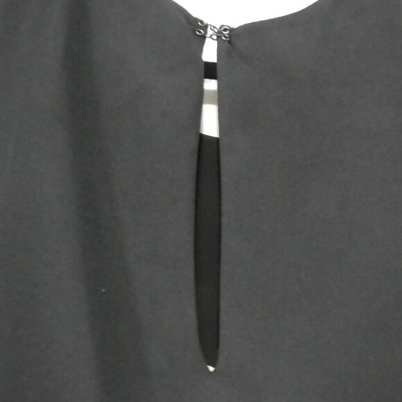 RACHEL - Rachel Roy | 2X | Classic Black Sleeveless Lined Sheer Blouse - Picture 9 of 12